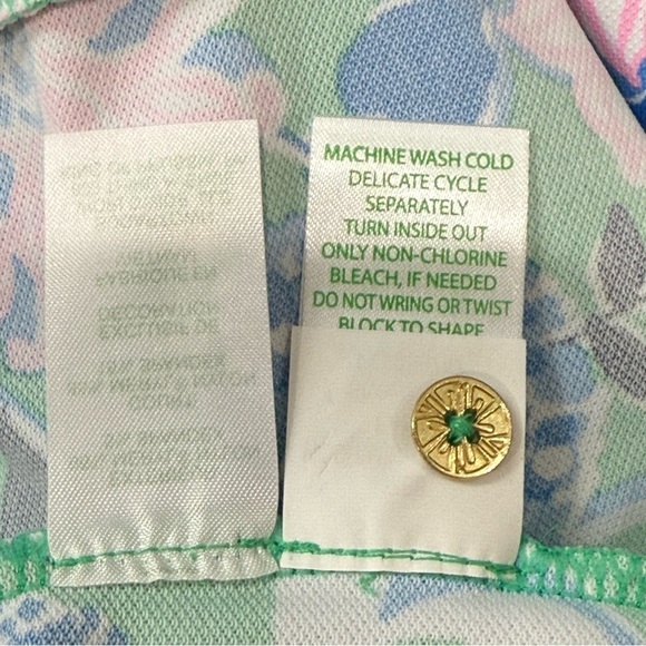 Lilly Pulitzer XS Frida Scallop Polo Dress UPF 50 Spearmint Golf Till You Drop - Picture 12 of 16